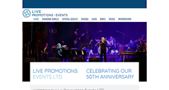 Desktop Screenshot of livepromotions.co.uk